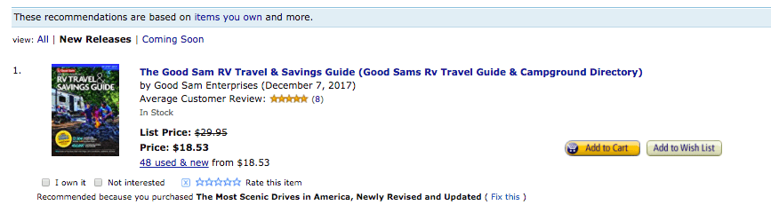 Amazon recommendation model