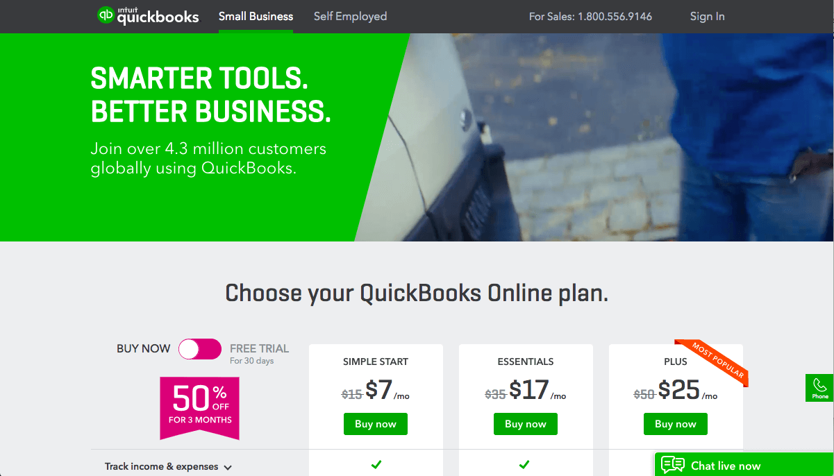 Quickbooks Online Screen