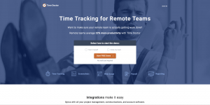 TimeDoctor Homepage