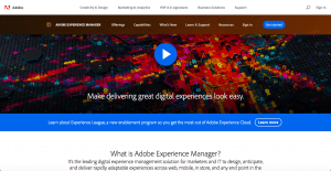 Adobe Experience Manager Homempage