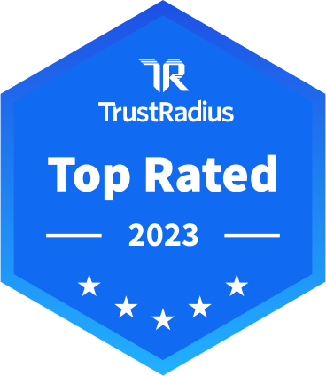 TrustRadius's 2023 Top Rated Badge