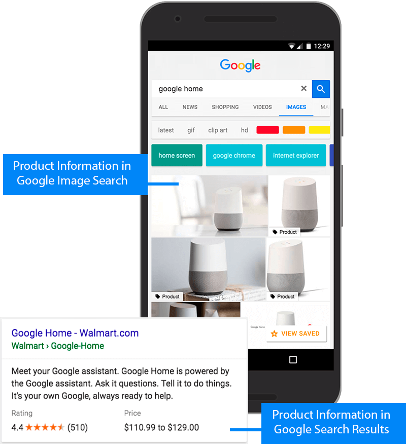Product markup google rich snippet example